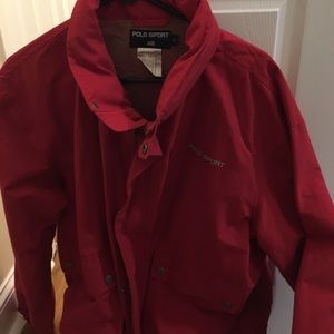 Men’s Red polo sport windbreaker